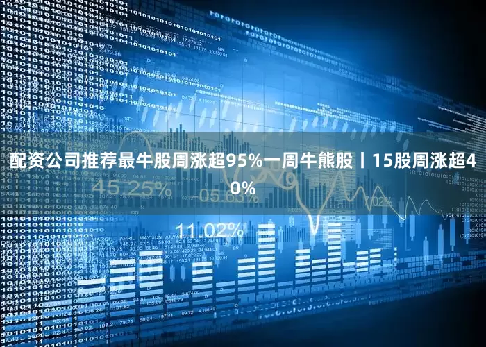 配资公司推荐最牛股周涨超95%一周牛熊股丨15股周涨超40%